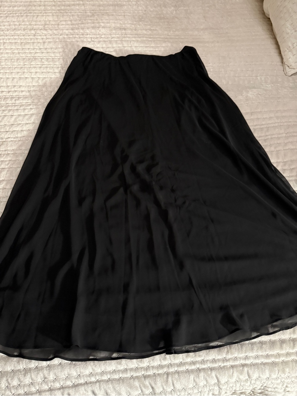 Classic Black A-Line Women's maxi Skirt